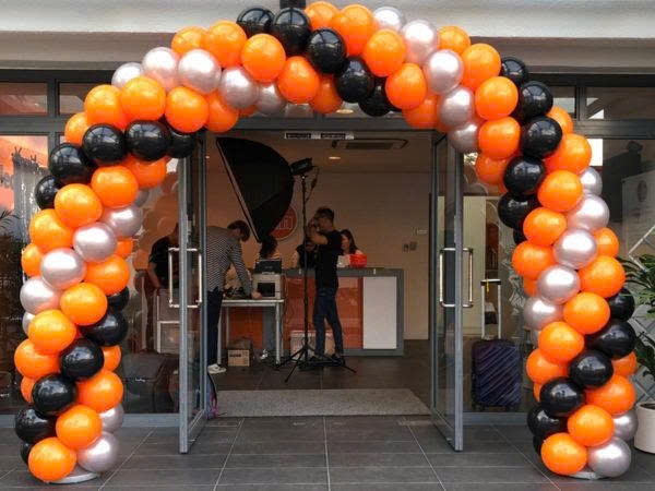 TRANG TRÍ CỔNG BONG BÓNG TRÒN XOẮN