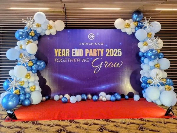 TRANG TRÍ BACKDROP SỰ KIỆN YEAR END PARTY