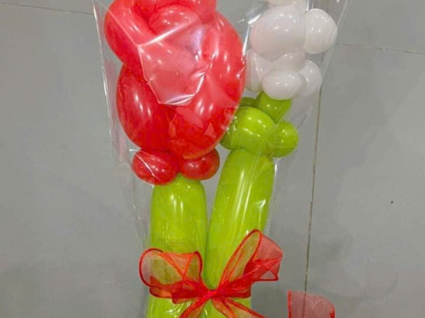 TẠO HÌNH HOA HỒNG BẰNG BONG BÓNG