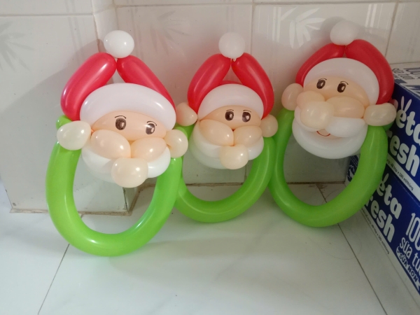 TẠO HÌNH ÔNG GIÀ NOEL CỰC DỄ THƯƠNG BẰNG BONG BÓNG 