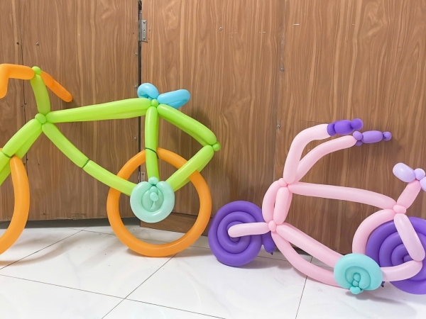 TẠO HÌNH XE ĐẠP BẰNG BONG BÓNG