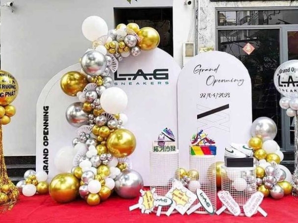 TRANG TRÍ BACKDROP SỰ KIỆN KHAI TRƯƠNG TẠI BIÊN HÒA