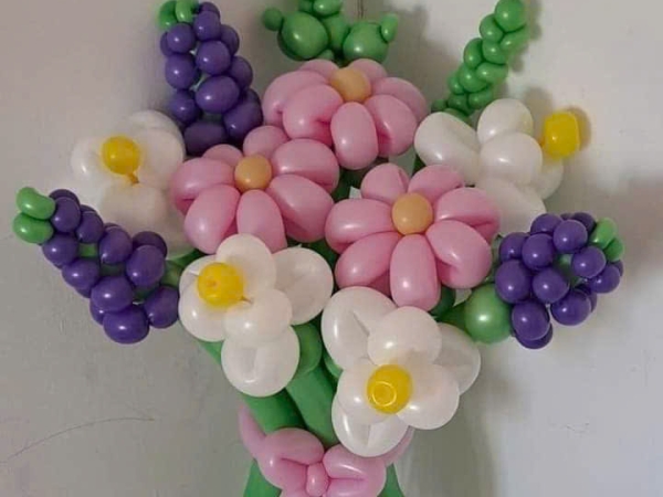 TẠO HÌNH BÓ HOA BẰNG BONG BÓNG ĐA DANG LOẠI HOA